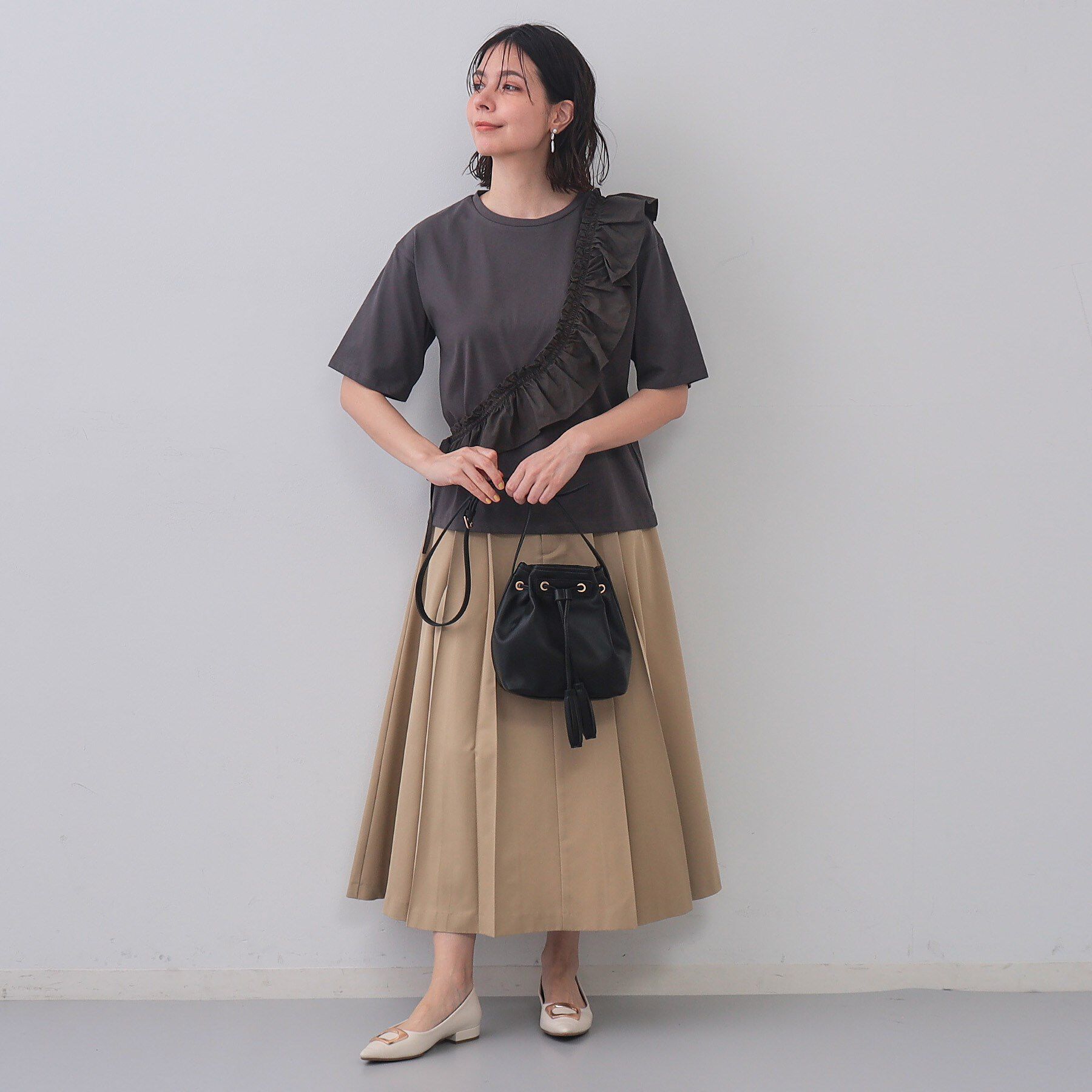 OPAQUE.CLIP「タッセル巾着デザインミニショルダーバッグ」|ショルダー・メッセンジャー|