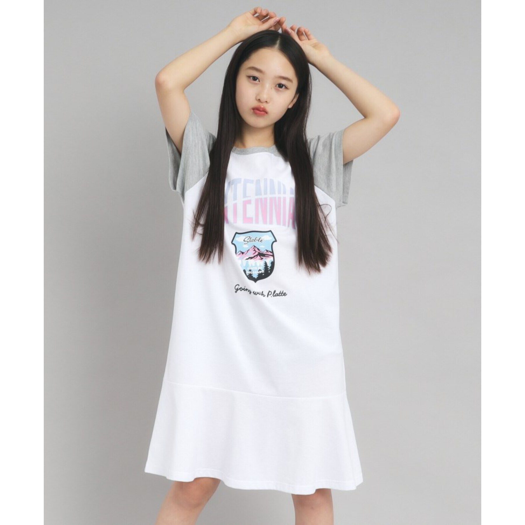 PINK-latte「裾ラッフルカットワンピース」|ワンピース|