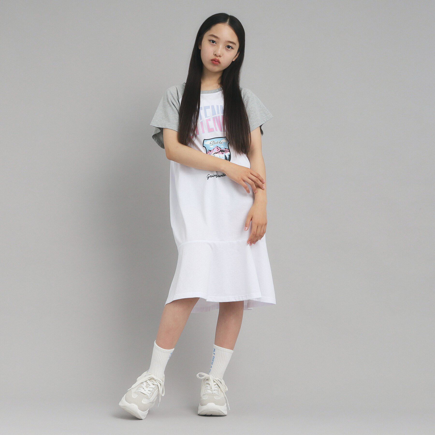 PINK-latte「裾ラッフルカットワンピース」|ワンピース|