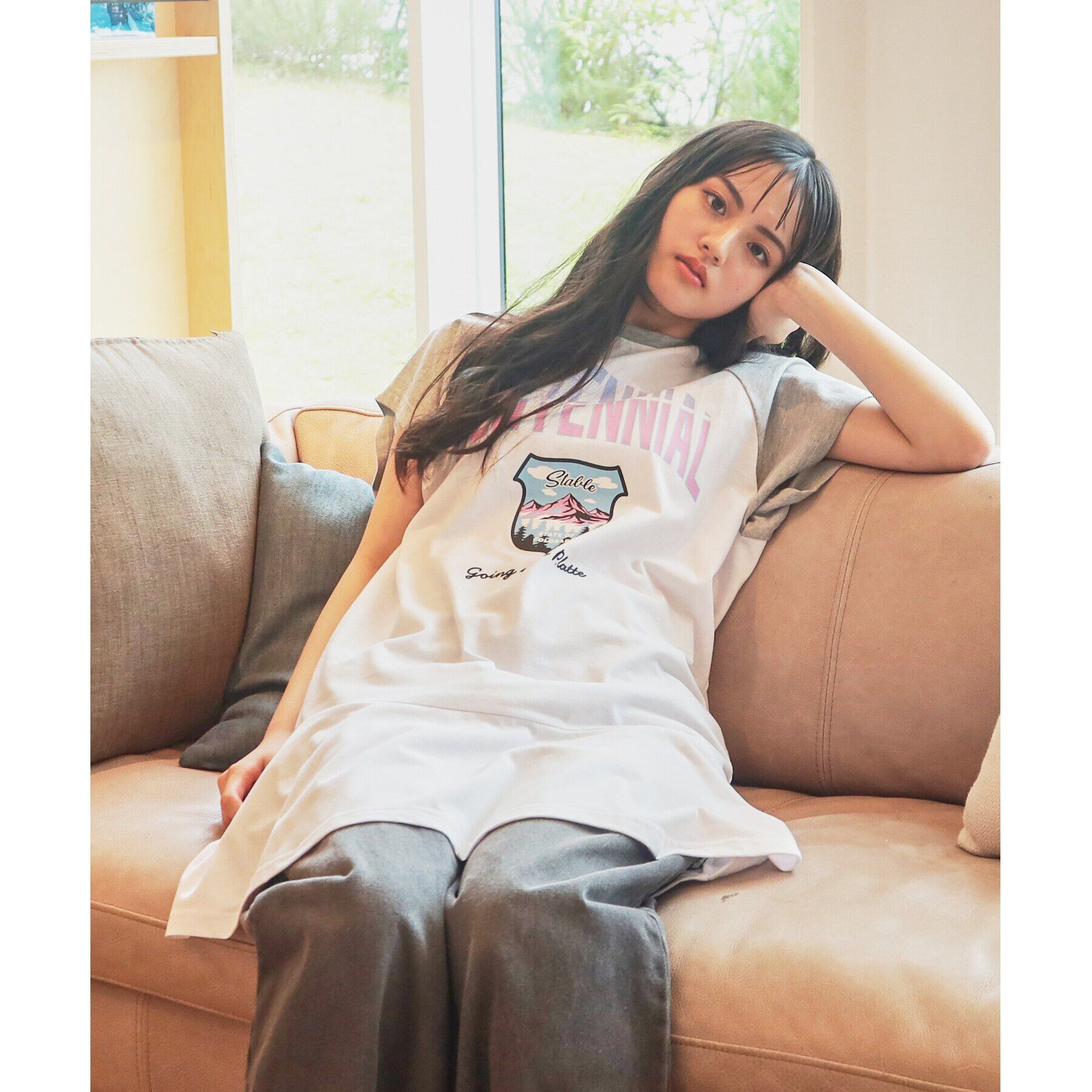 PINK-latte「裾ラッフルカットワンピース」|ワンピース|