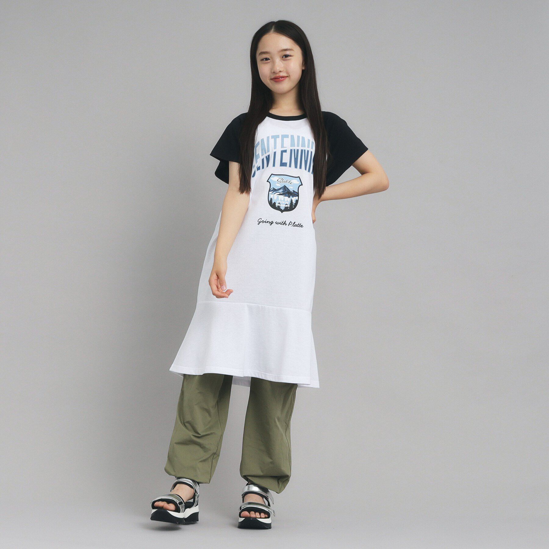 PINK-latte「裾ラッフルカットワンピース」|ワンピース|