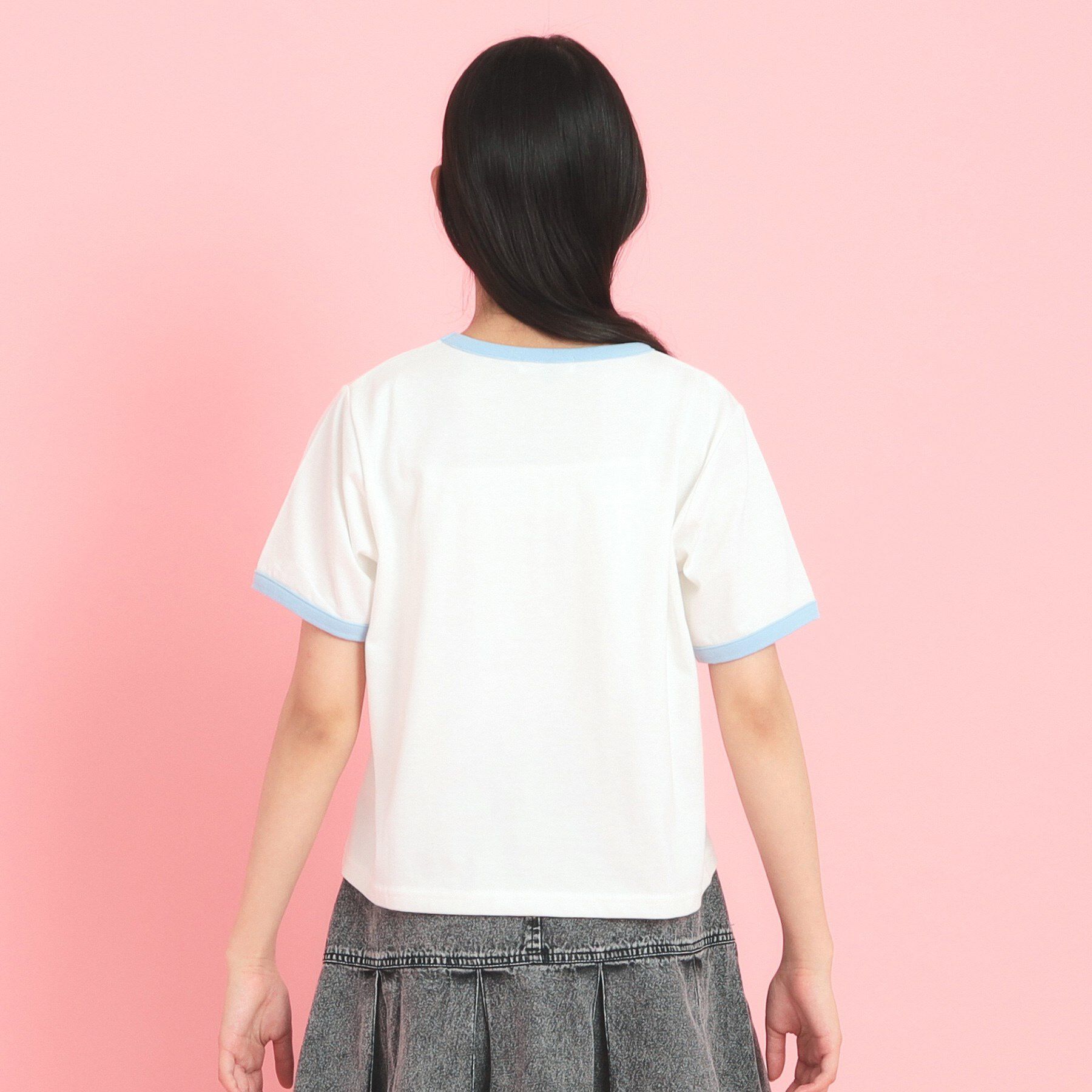 PINK-latte「フォトネコリンガーTシャツ」|Tシャツ・カットソー|