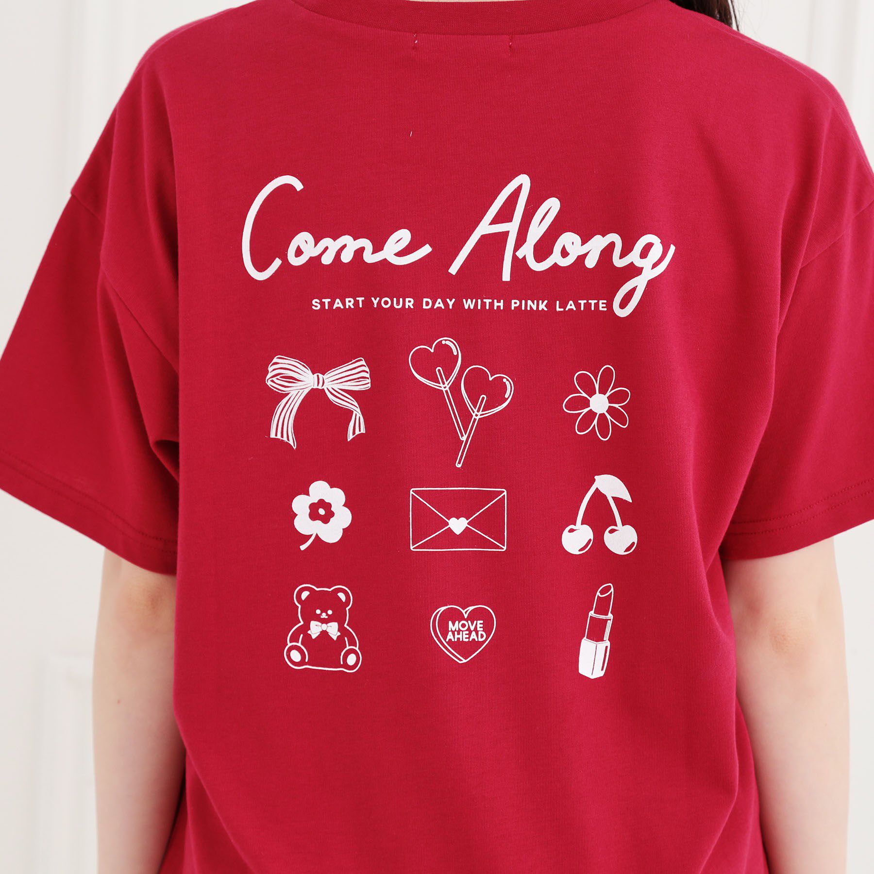 PINK-latte「バックプリントTシャツ」|Tシャツ・カットソー|