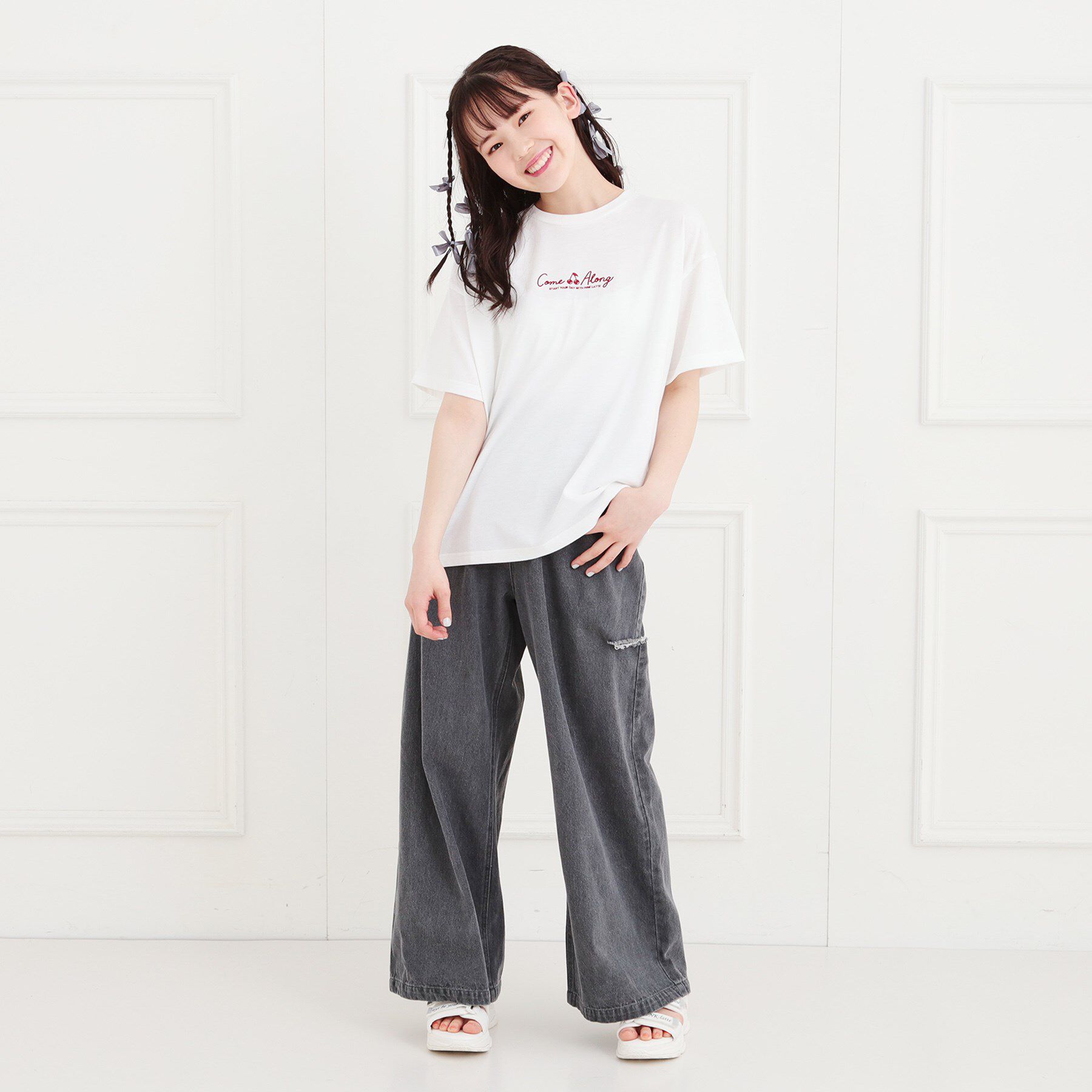 PINK-latte「バックプリントTシャツ」|Tシャツ・カットソー|