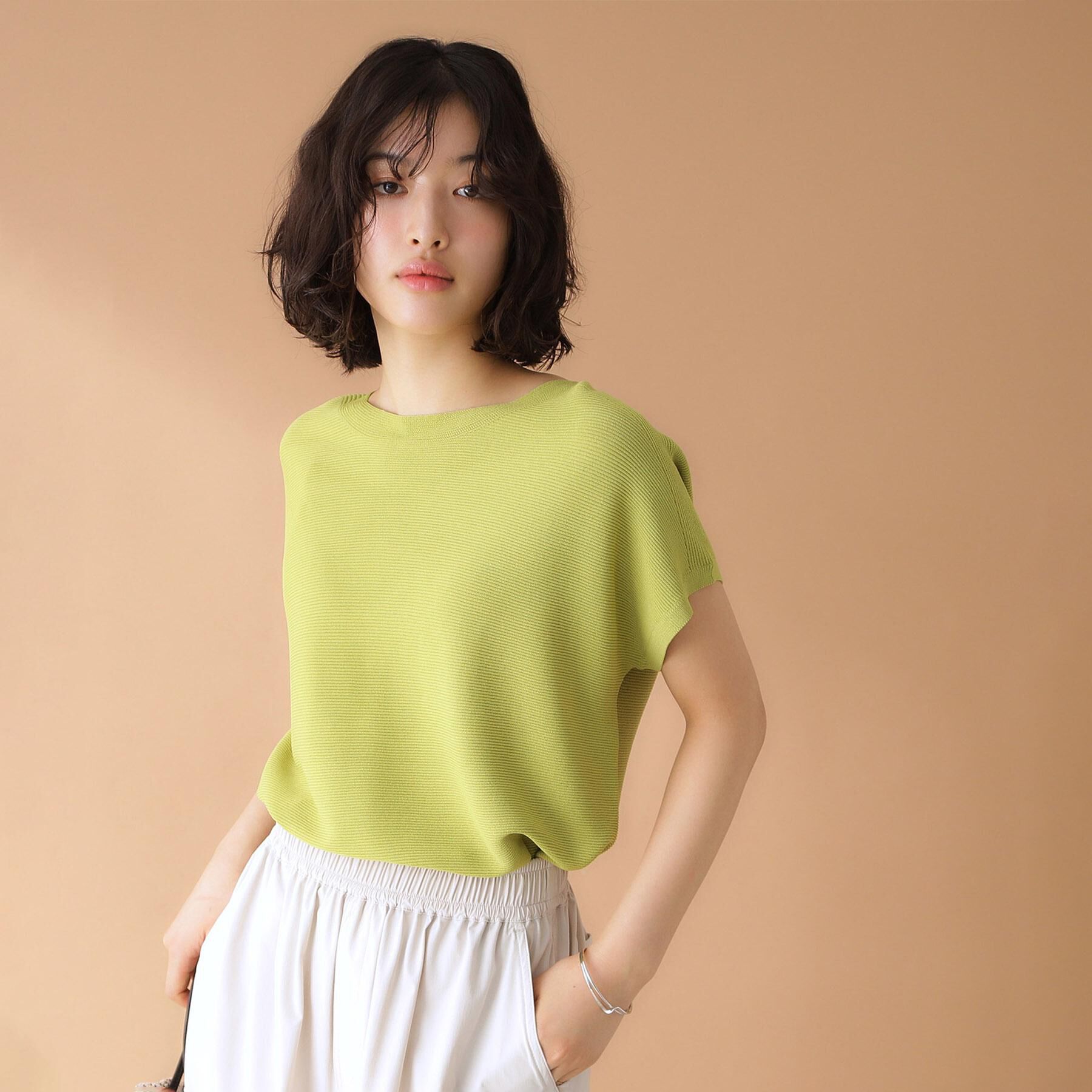 THE SHOP TK「美人フレンチニット【8色展開/WEB限定カラー/洗濯機OK/毛玉になりにくい】」|ニット・セーター|