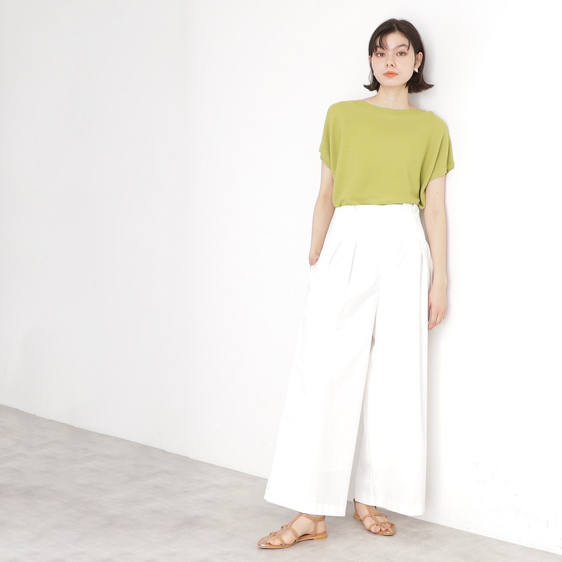 THE SHOP TK「美人フレンチニット【8色展開/WEB限定カラー/洗濯機OK/毛玉になりにくい】」|ニット・セーター|