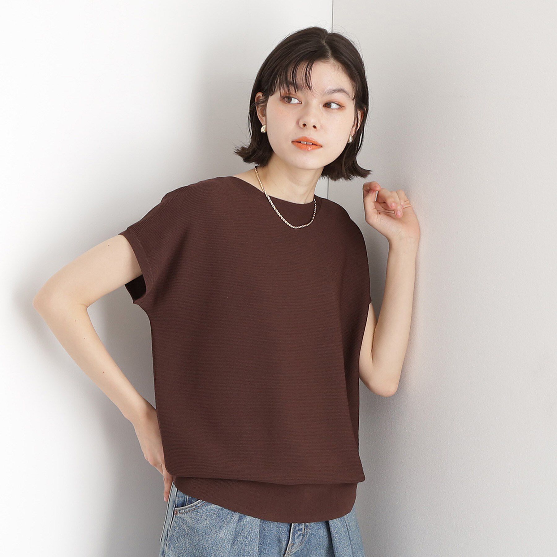 THE SHOP TK「美人フレンチニット【8色展開/WEB限定カラー/洗濯機OK/毛玉になりにくい】」|ニット・セーター|