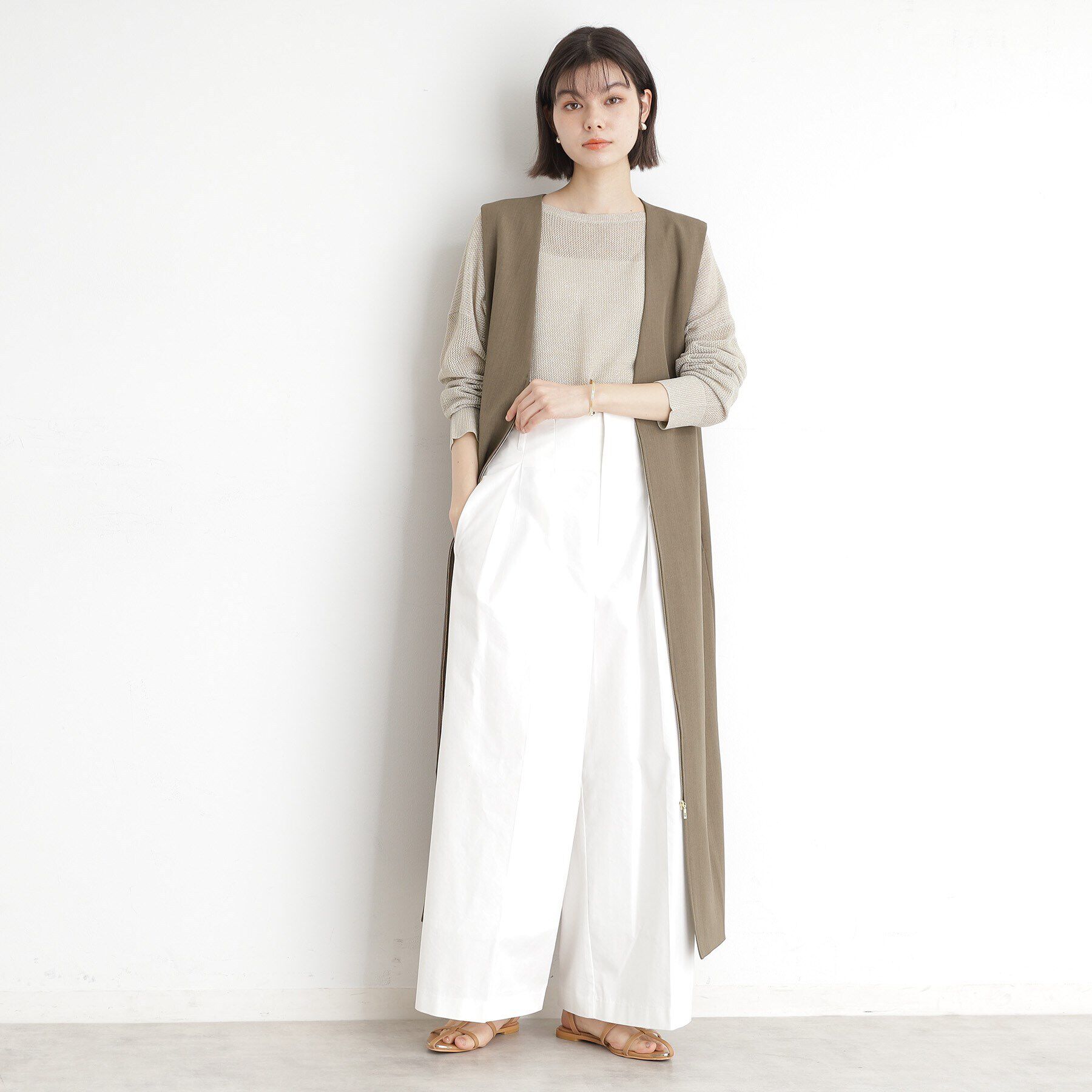 THE SHOP TK「2WAYジップジャンスカ【洗える】」|ワンピース|