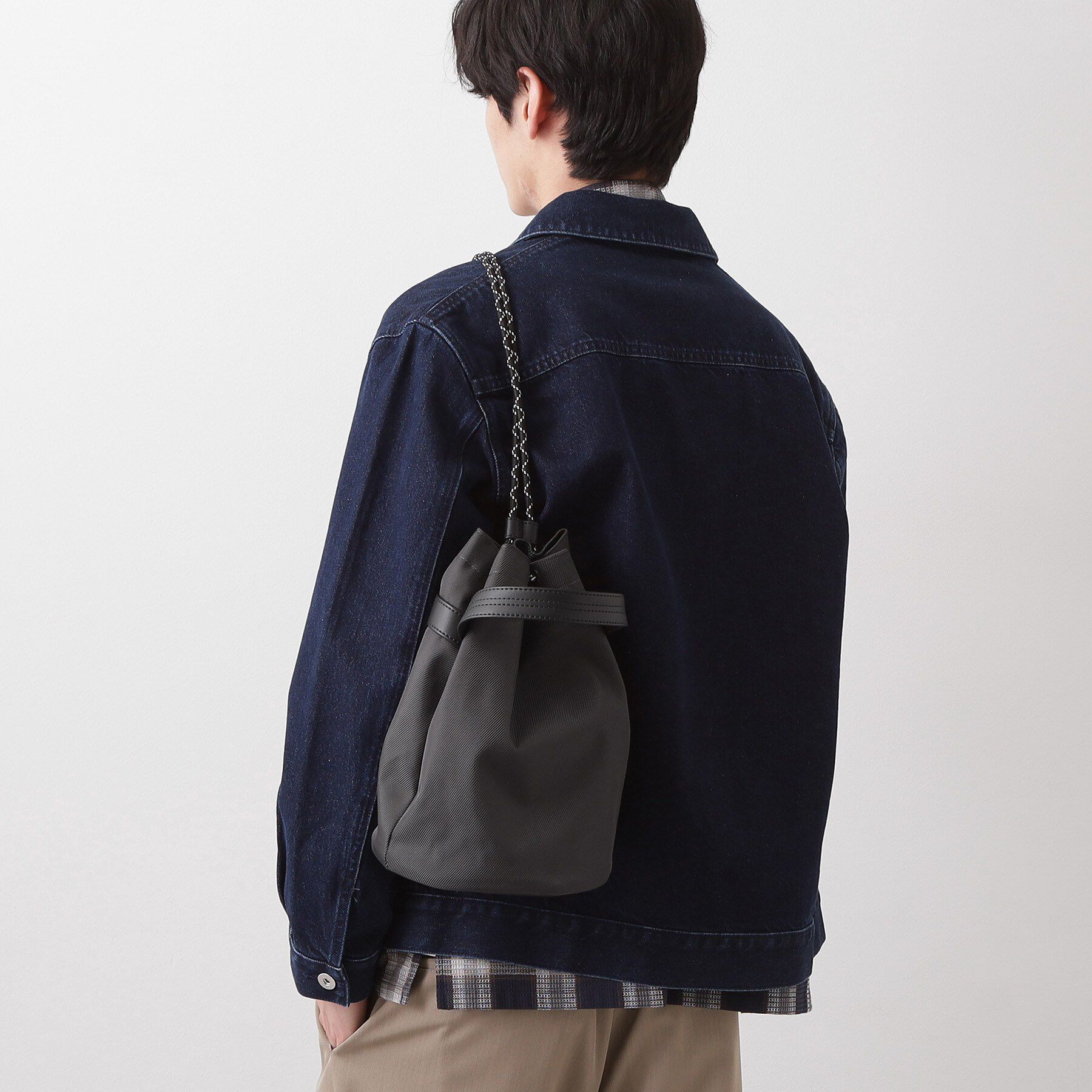 THE SHOP TK「ツイル2WAY 巾着バッグ」|ショルダー・メッセンジャー|