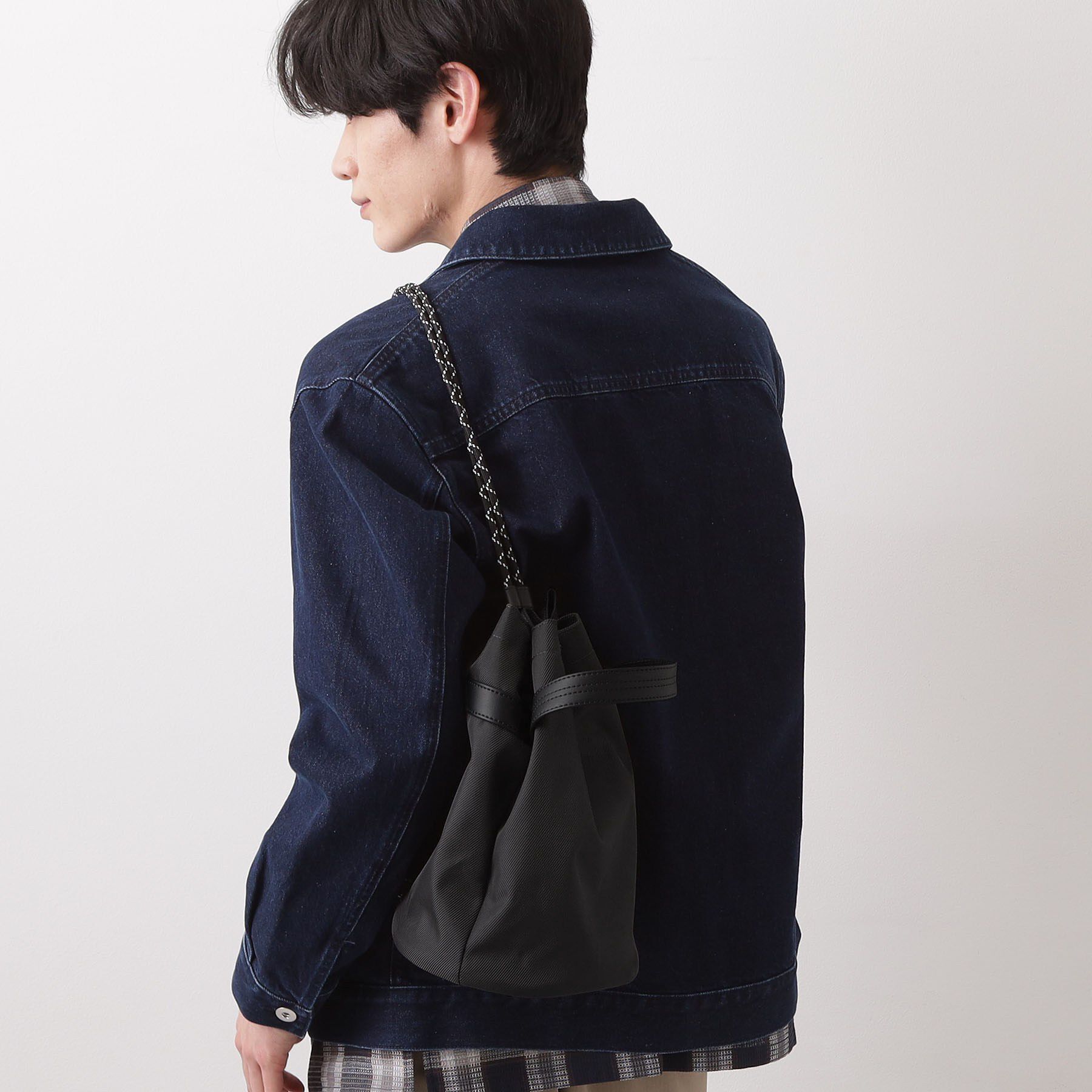 THE SHOP TK「ツイル2WAY 巾着バッグ」|ショルダー・メッセンジャー|