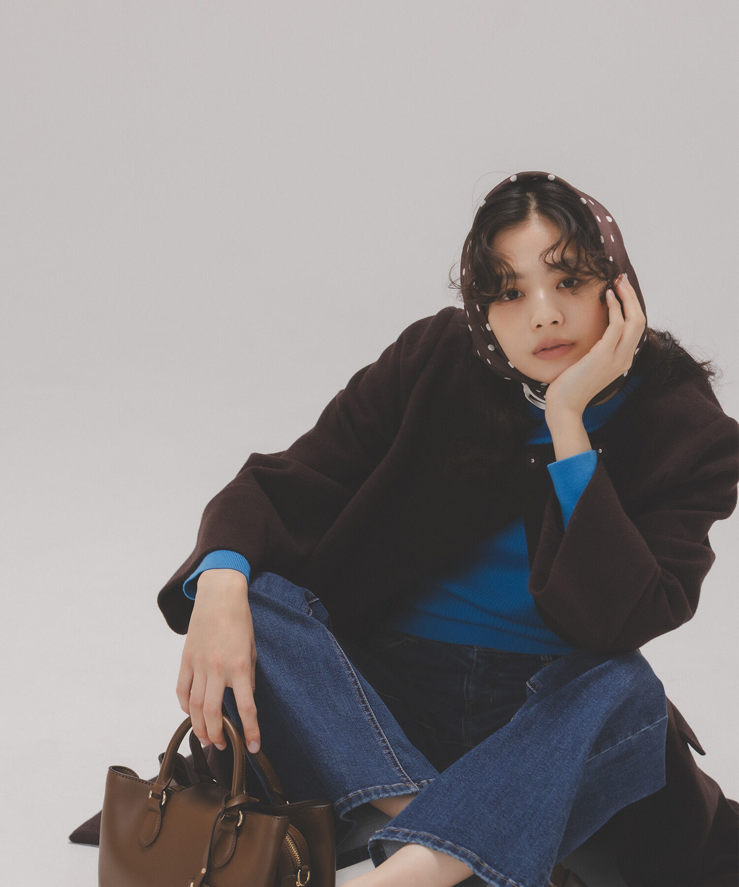  「ノーカラーミドルコート」|ブルゾン・スタジャン|