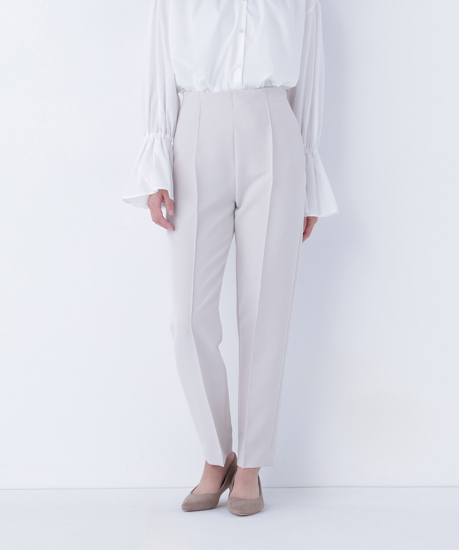  「フロントボタンペプラムジレ SETUP テーパードパンツ」|その他|