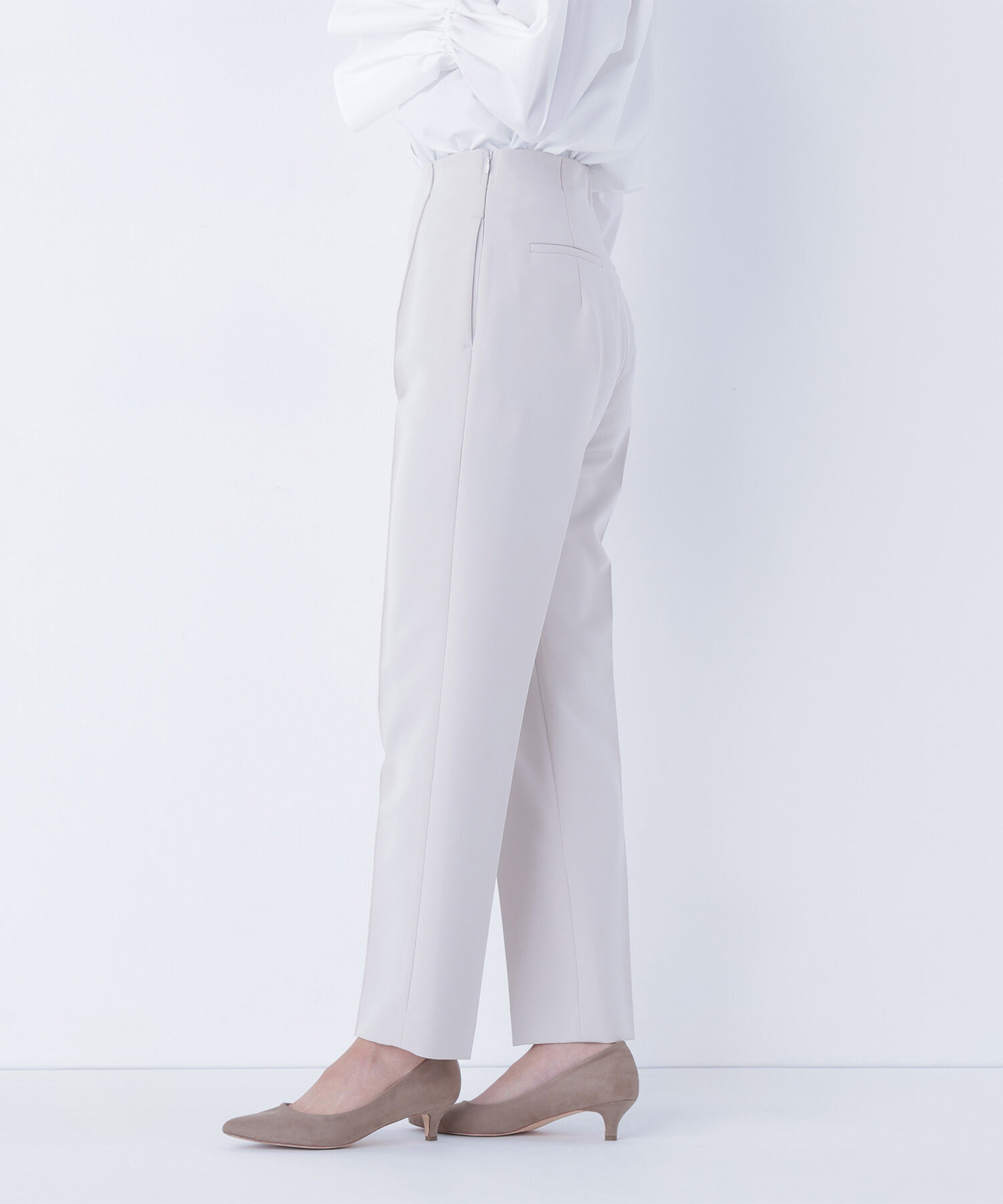  「フロントボタンペプラムジレ SETUP テーパードパンツ」|その他|