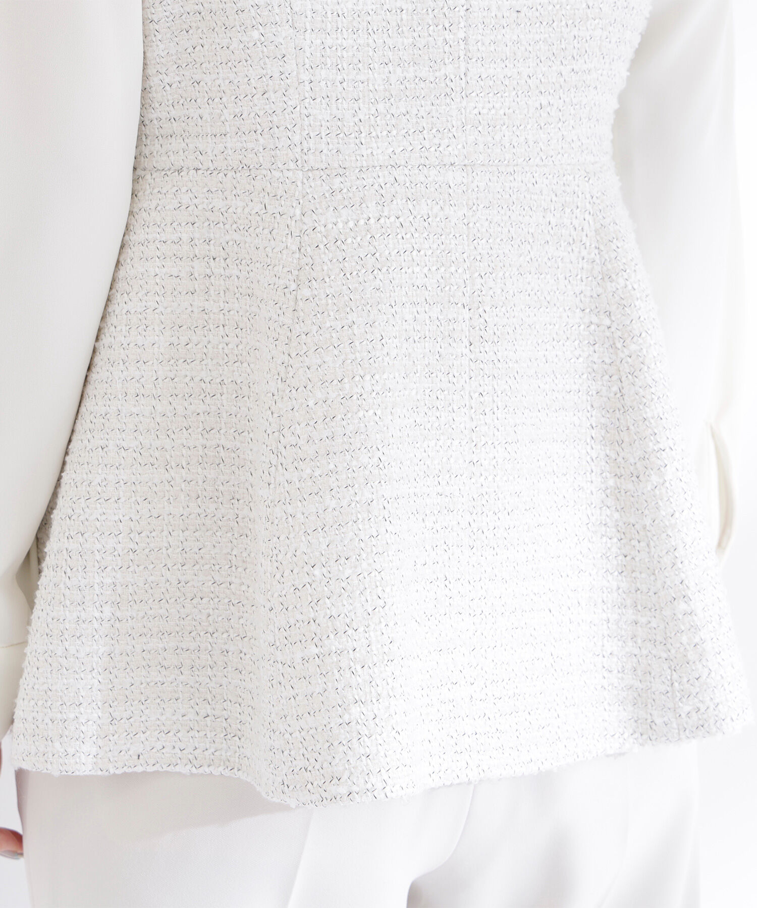  「ツイードシリーズ ペプラムジレ」|ブルゾン・スタジャン|