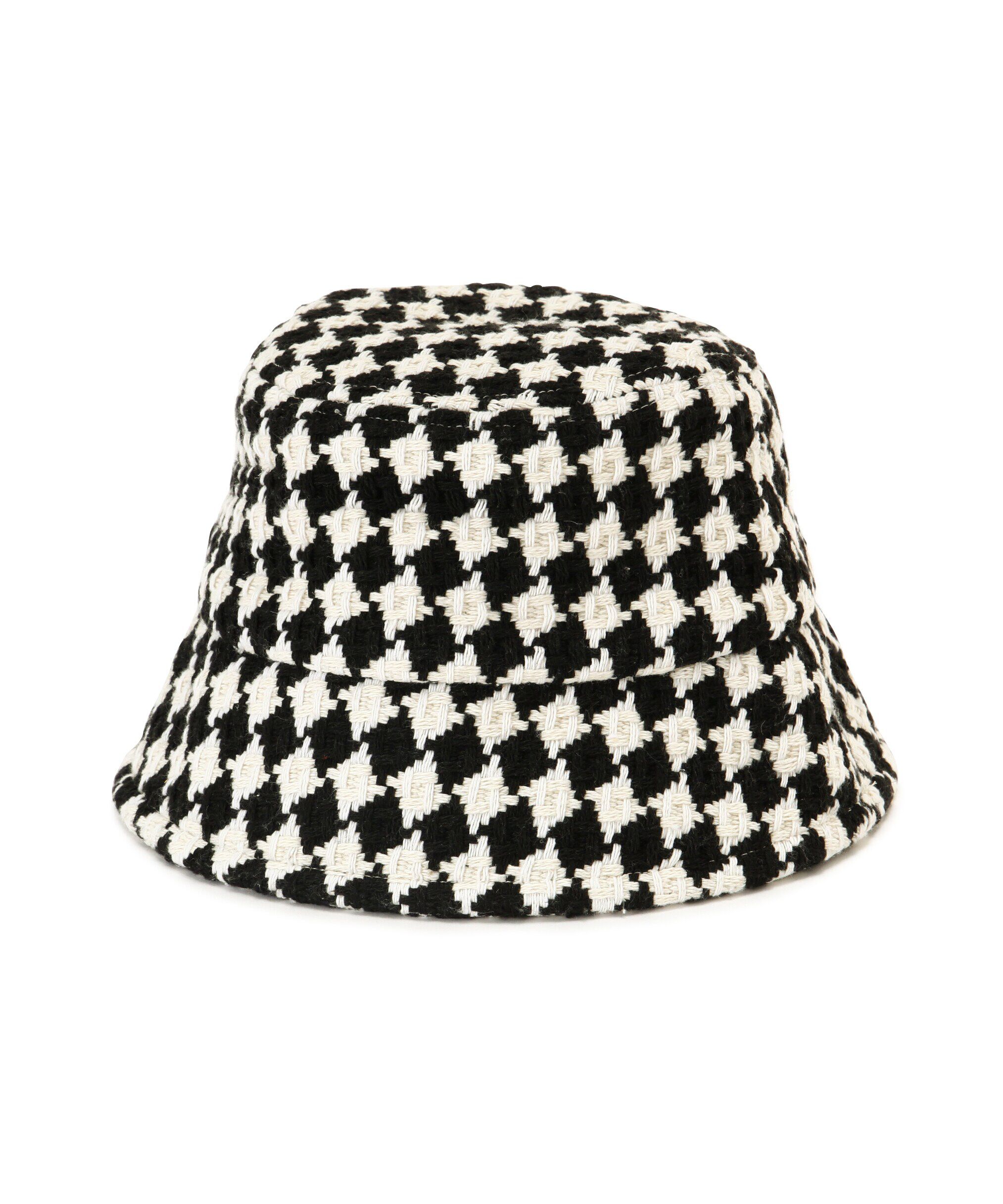  「チェッカー柄ダウンブリムバケット」|ソックス|