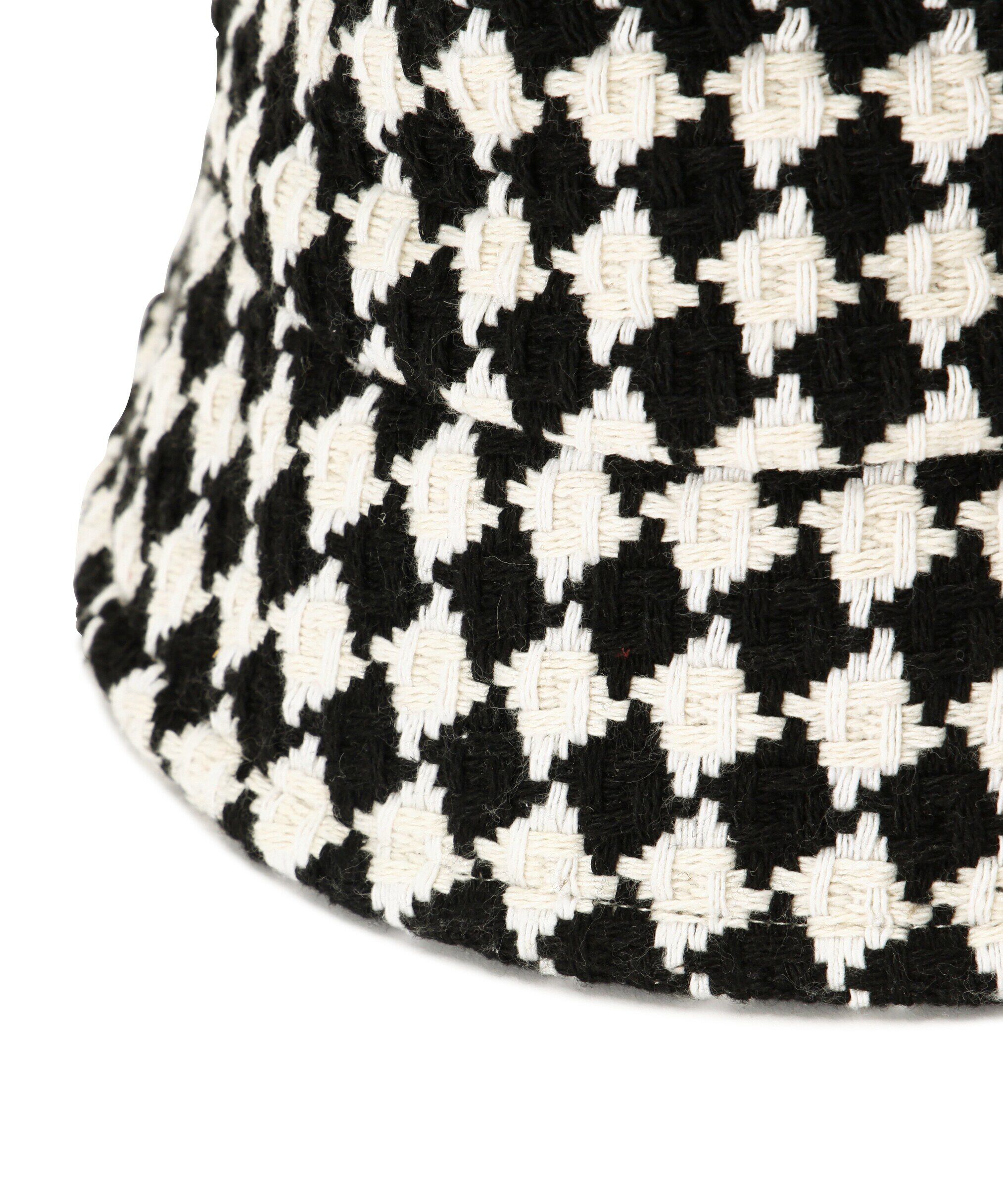  「チェッカー柄ダウンブリムバケット」|ソックス|