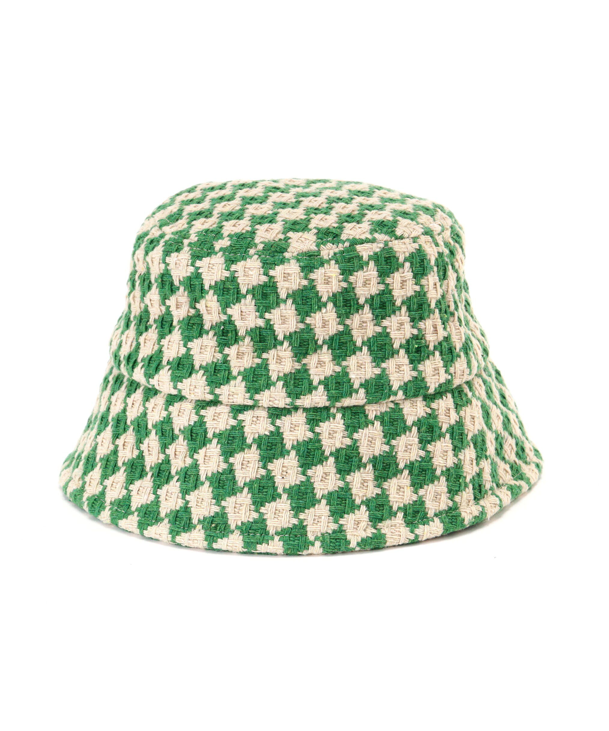  「チェッカー柄ダウンブリムバケット」|ソックス|