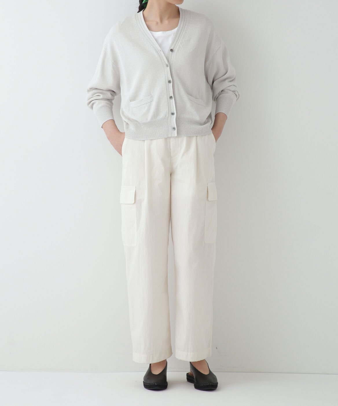  「◆ペーパーヤーンカーディガン」|ニット・セーター|