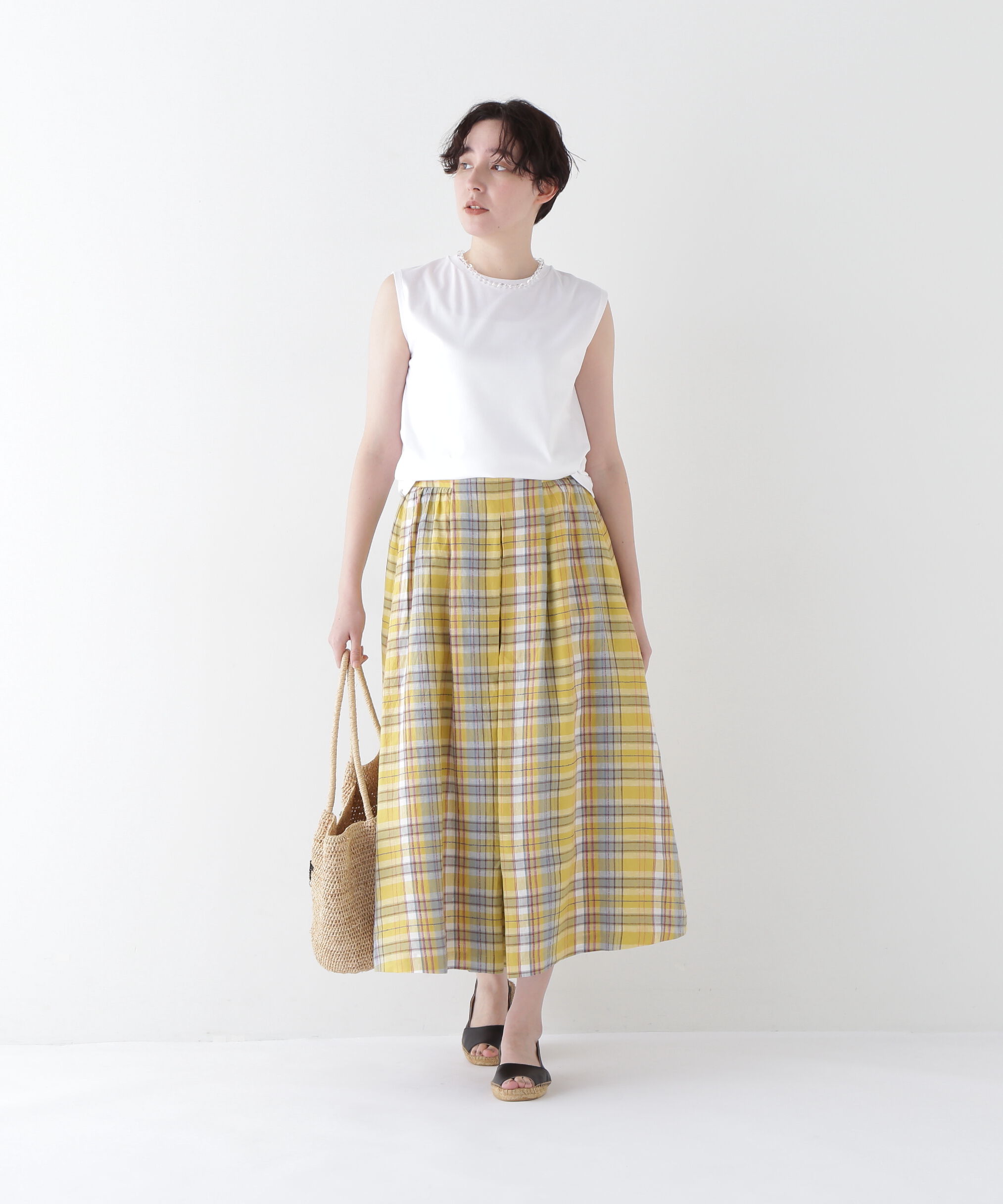  「◆オリジナルチェックボリュームスカート」|スカート|