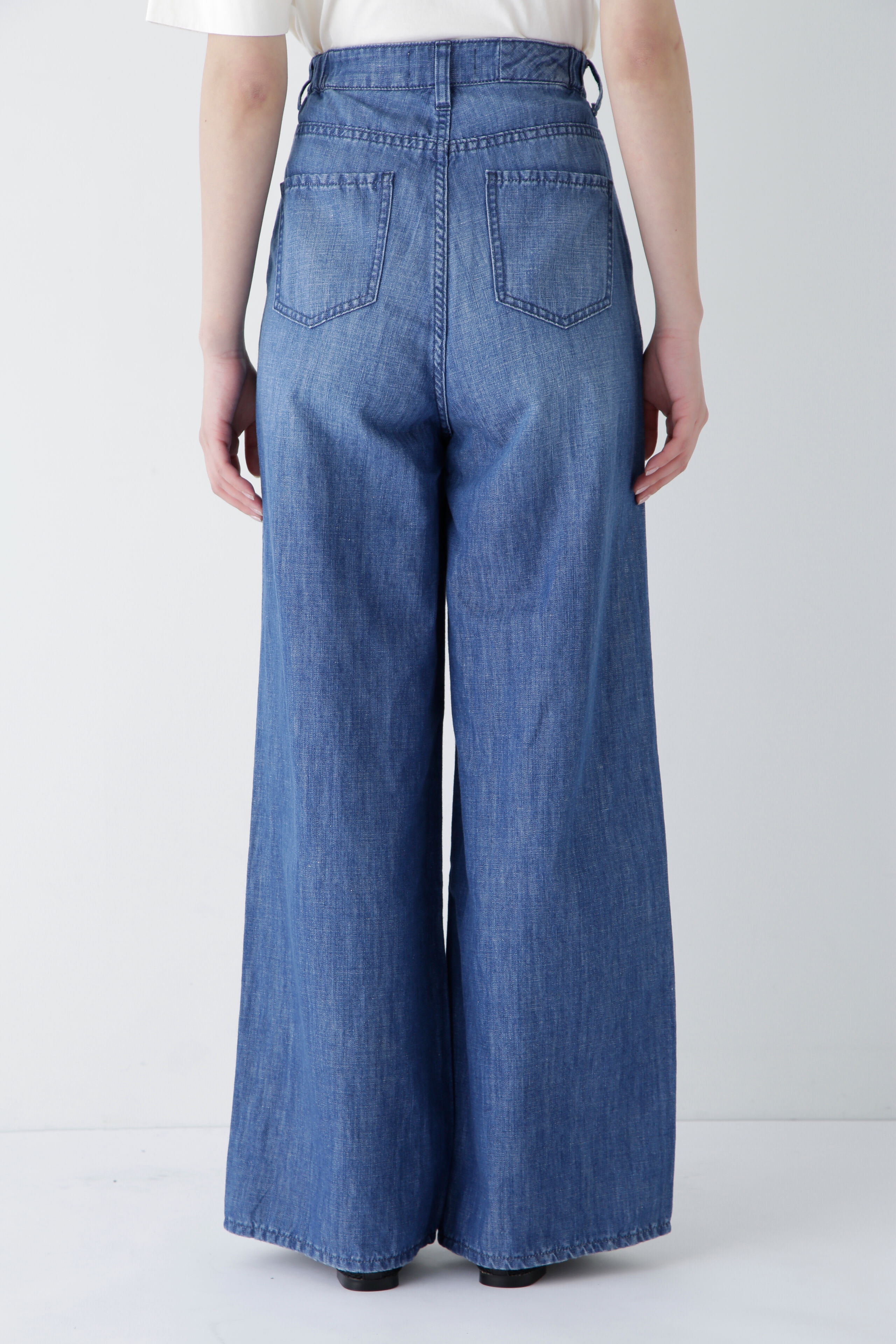  「◆タックワイドデニムパンツ」|その他|