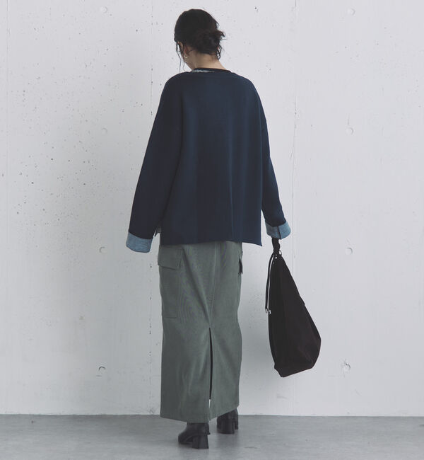 Doux archives「Ｖネック配色ニットプルオーバー」|ニット・セーター|