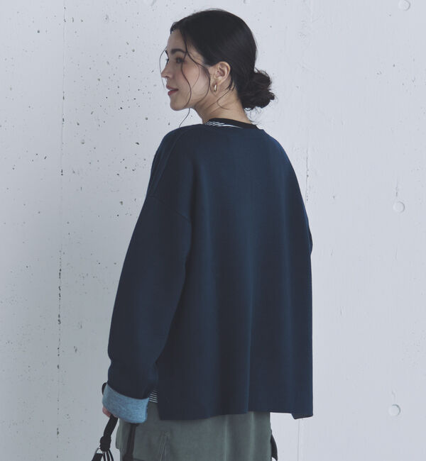 Doux archives「Ｖネック配色ニットプルオーバー」|ニット・セーター|