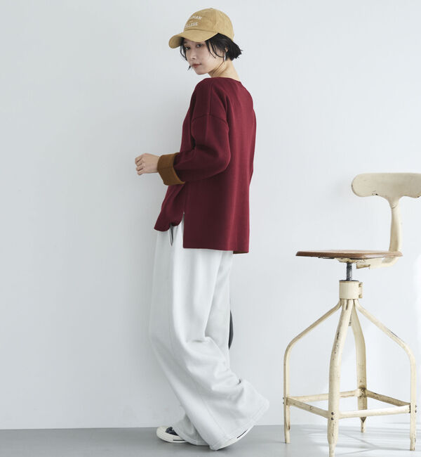 Doux archives「Ｖネック配色ニットプルオーバー」|ニット・セーター|