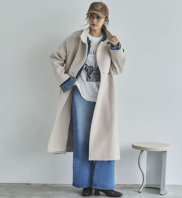 Doux archives「スタンドカラーコート」|ダッフルコート|