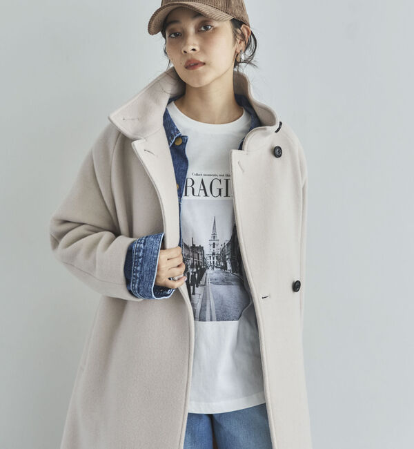 Doux archives「スタンドカラーコート」|ダッフルコート|