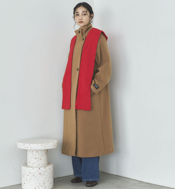 Doux archives「スタンドカラーコート」|ダッフルコート|CAMEL