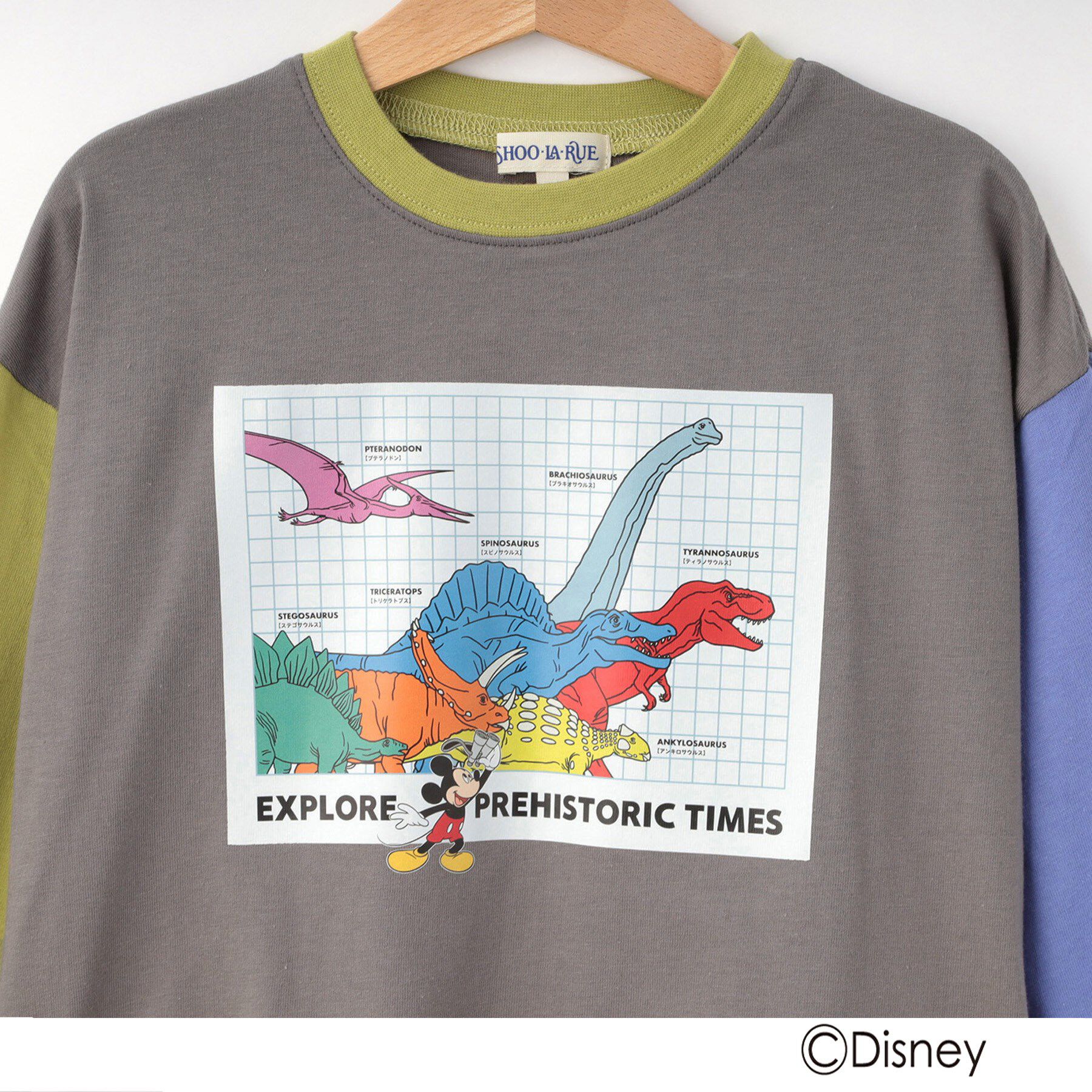 SHOO･LA･RUE「【Disney】トドラー袖配色ロンT」|Tシャツ・カットソー|