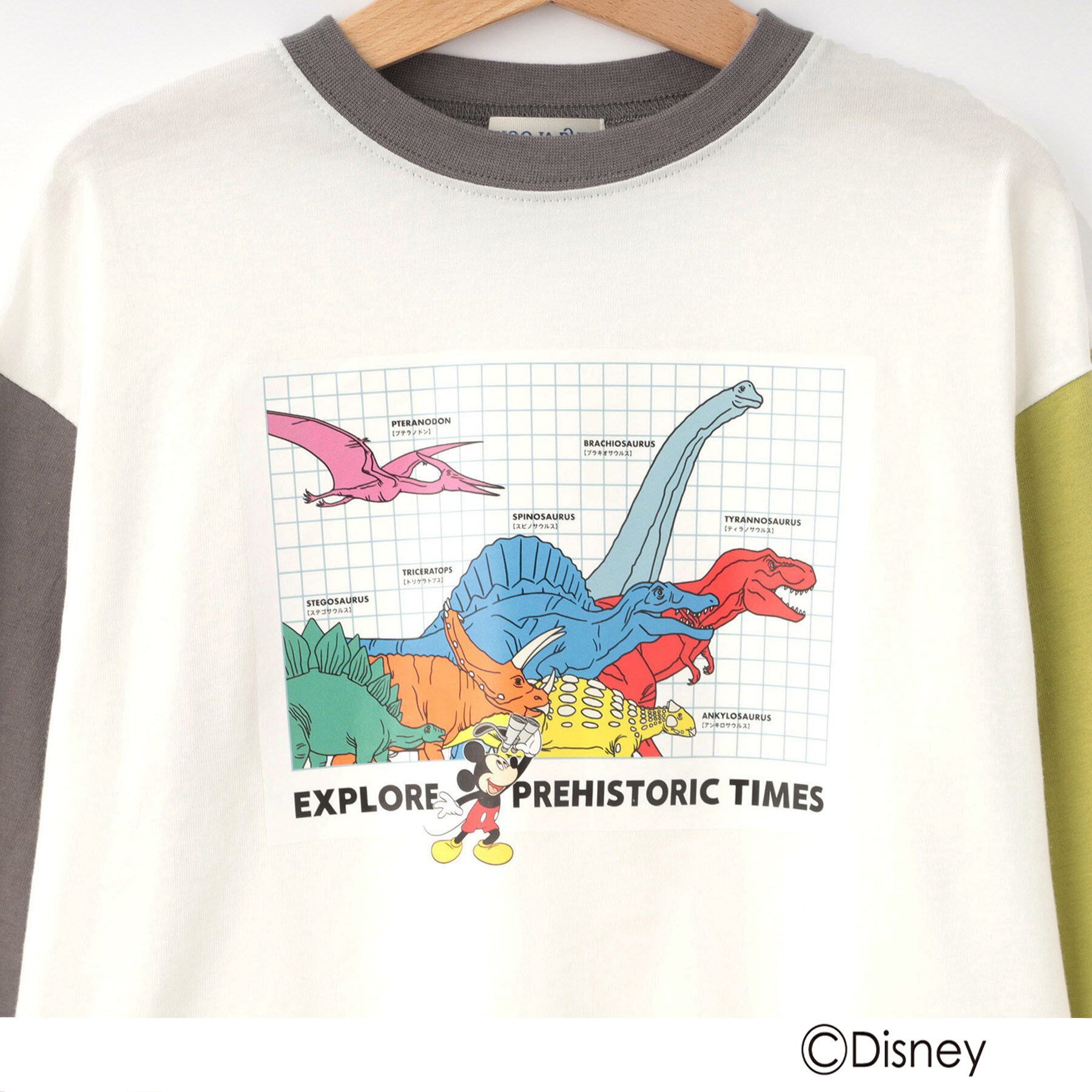 SHOO･LA･RUE「【Disney】トドラー袖配色ロンT」|Tシャツ・カットソー|