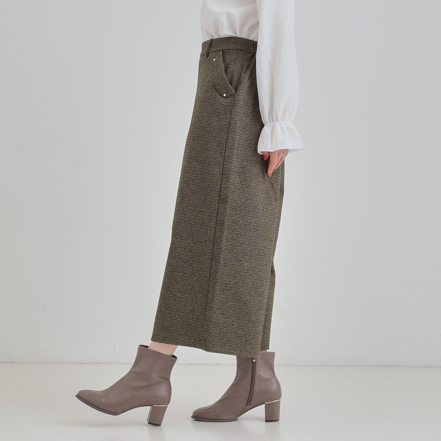 SHOO･LA･RUE「【あったか/S-LL】裏起毛ガウチョパンツ」|その他|