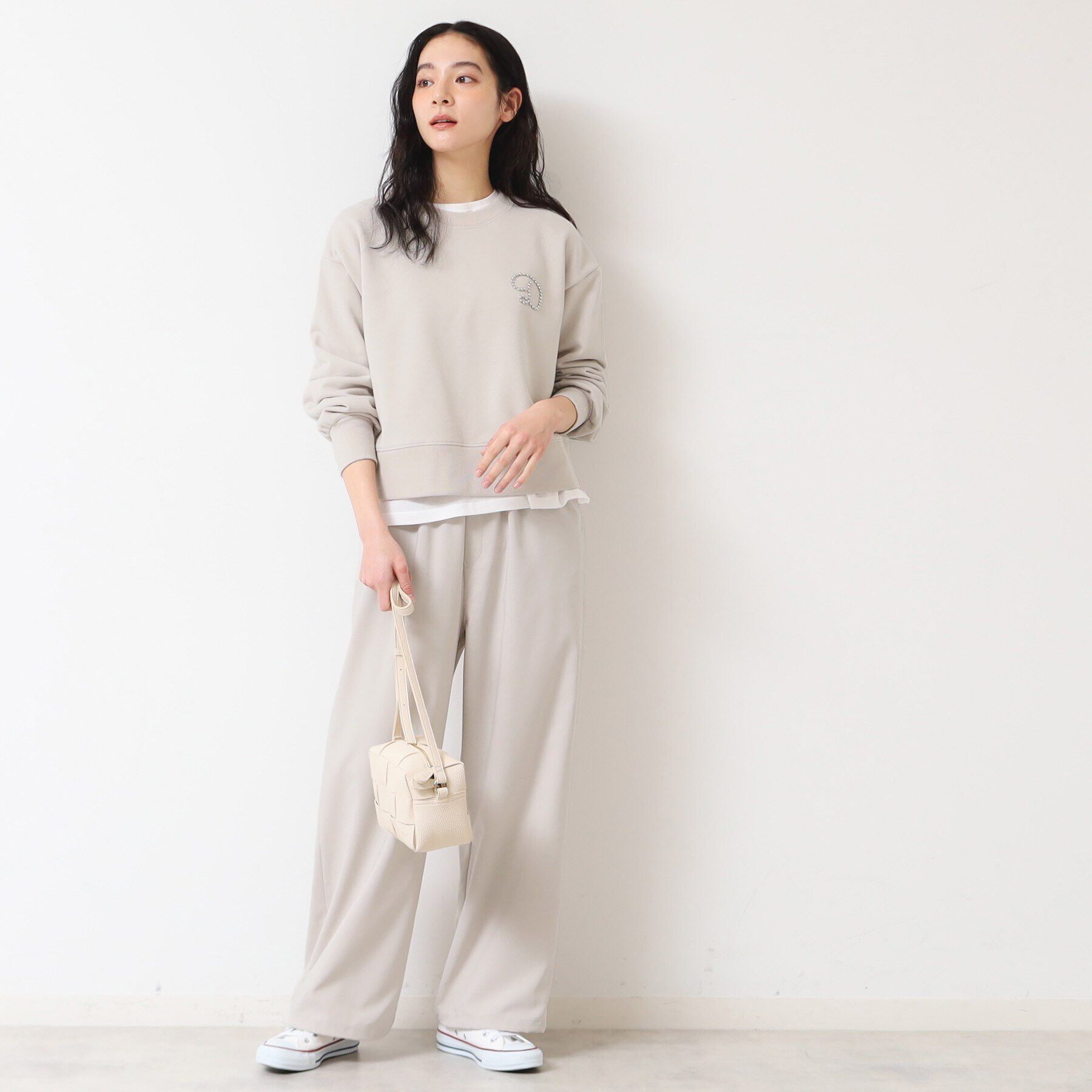 Dessin「【ウエストゴム・洗える】裾ドロスト付きパンツ（S～L）」|その他|