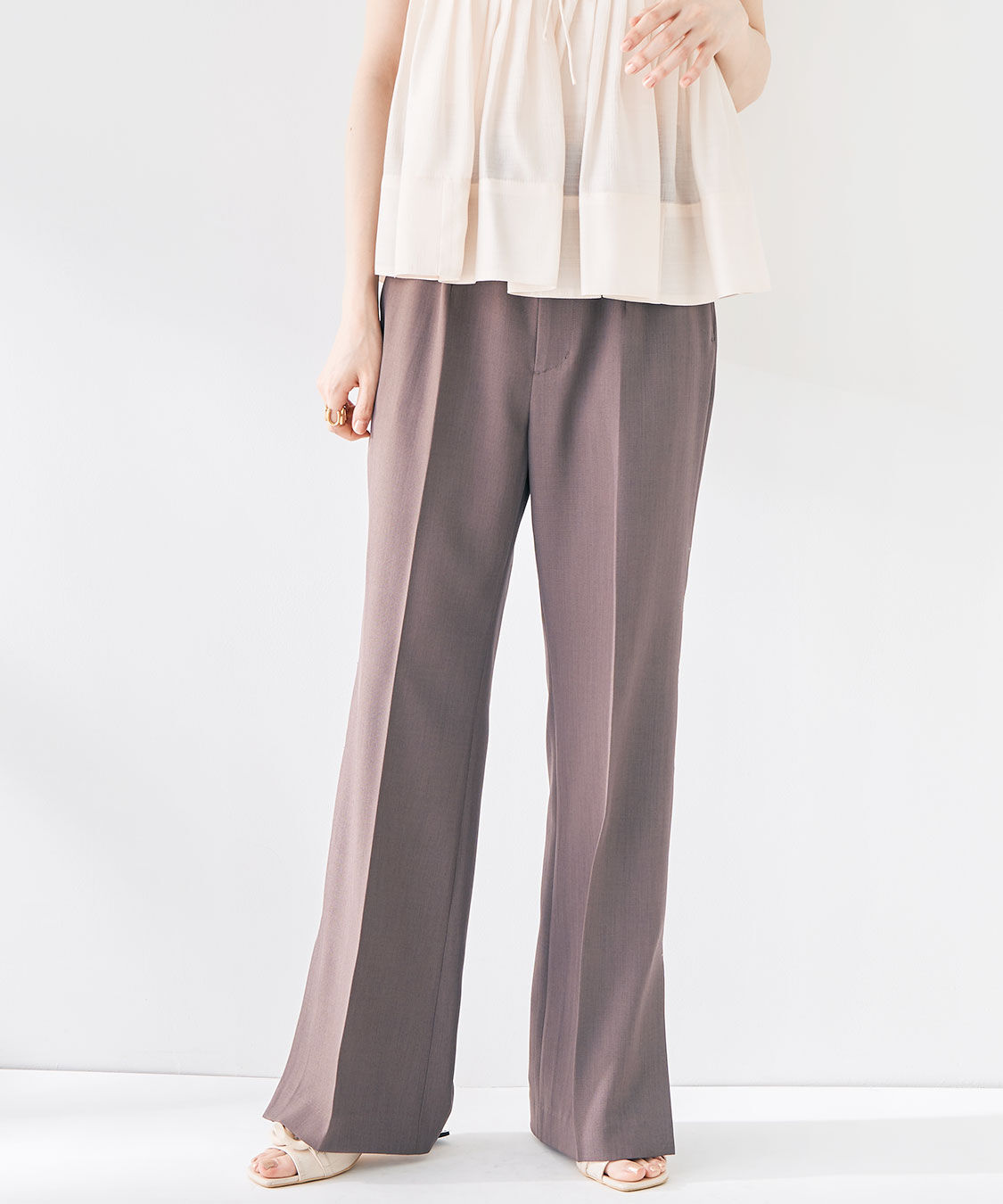 COCO DEAL「サイドホールデザインフレアパンツ」|スラックス|