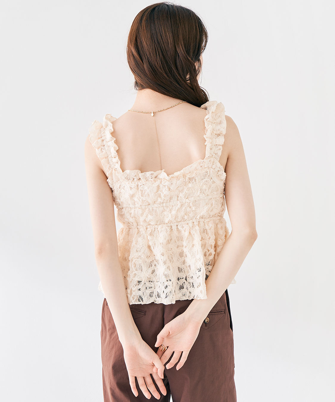 COCO DEAL「フリルキャミペプラムブラウス」|シャツ・ブラウス|