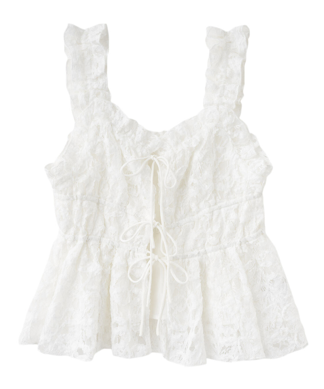 COCO DEAL「フリルキャミペプラムブラウス」|シャツ・ブラウス|オフ