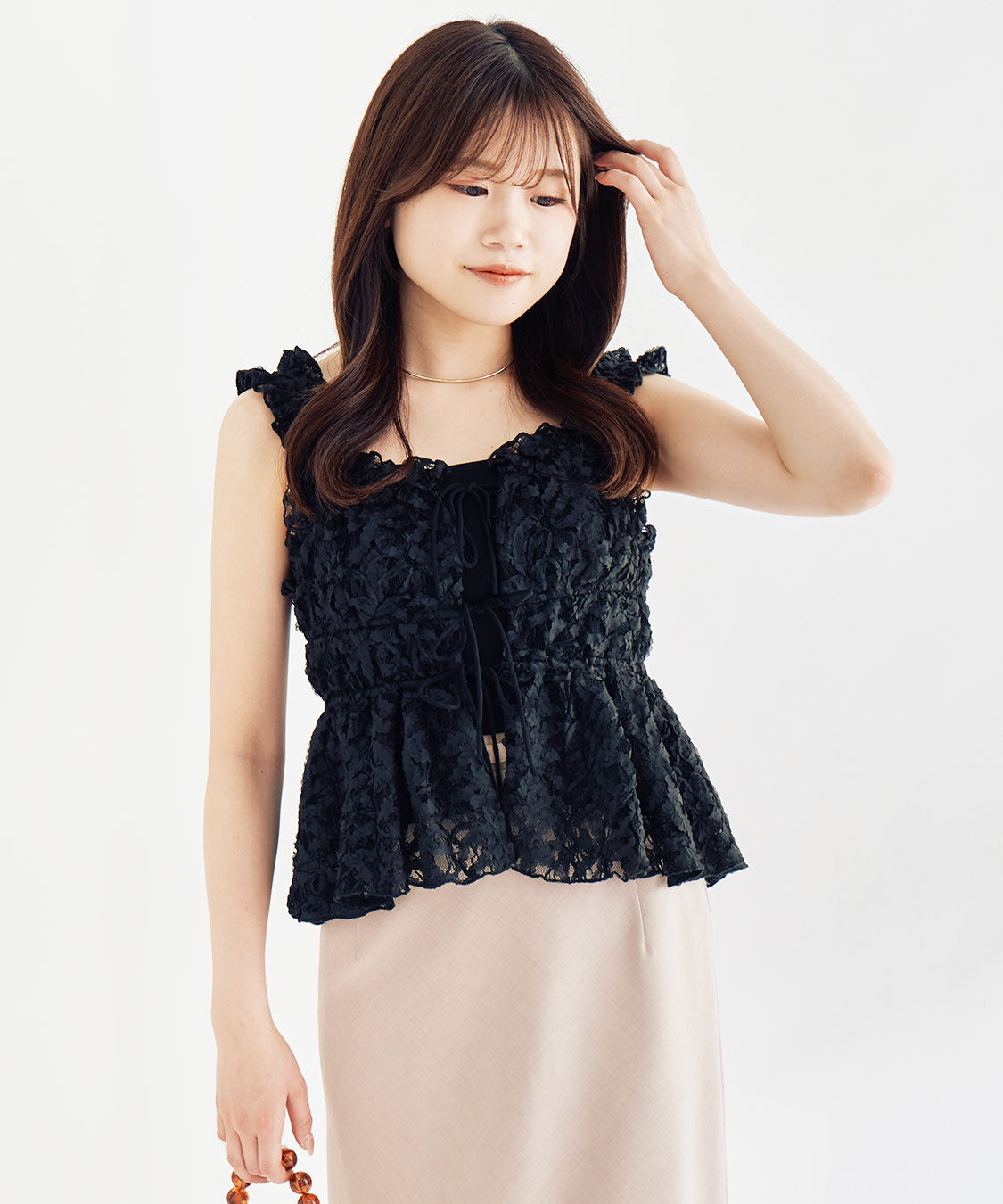 COCO DEAL「フリルキャミペプラムブラウス」|シャツ・ブラウス|