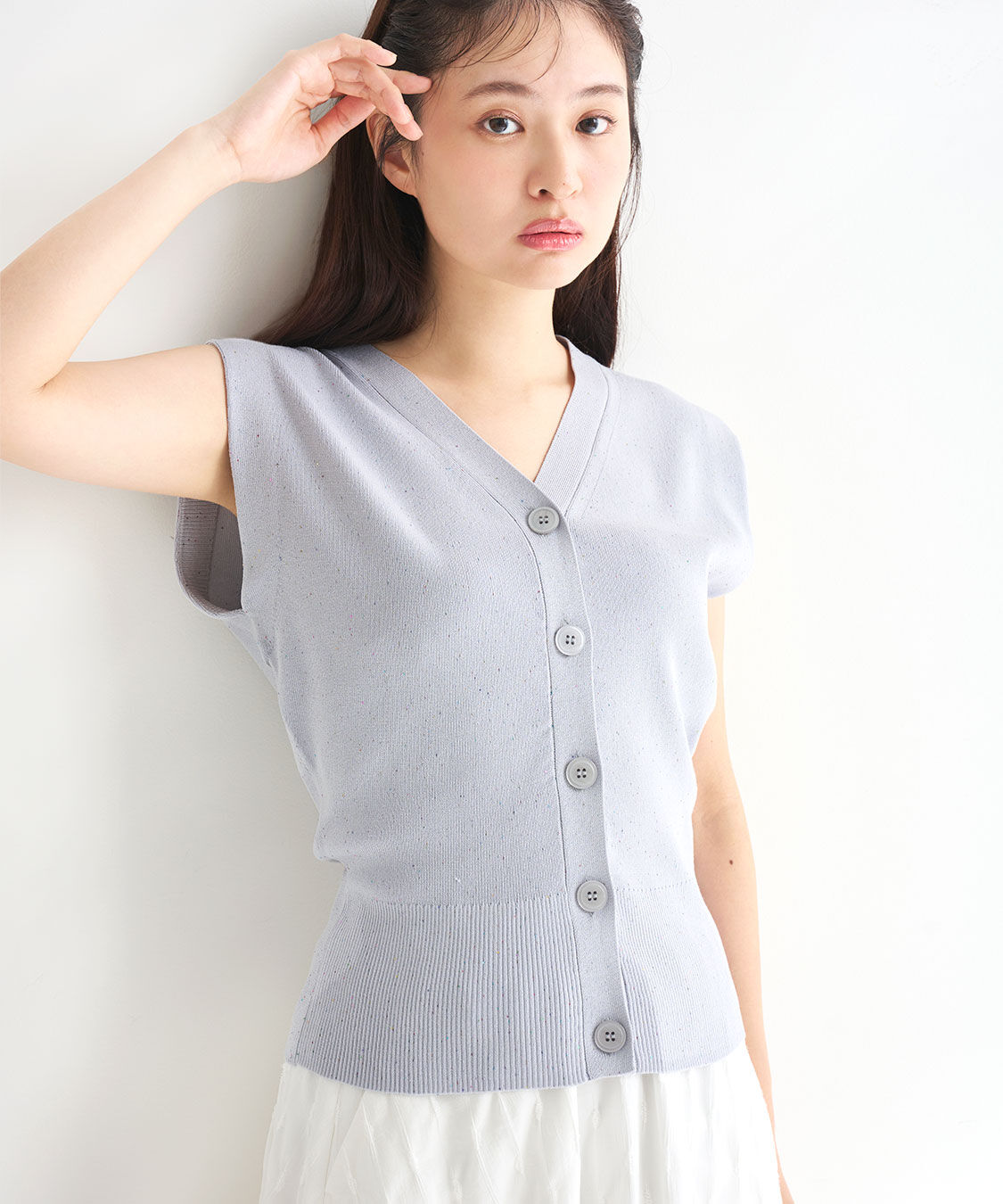 COCO DEAL「スパンコールニットベスト」|ニット・セーター|