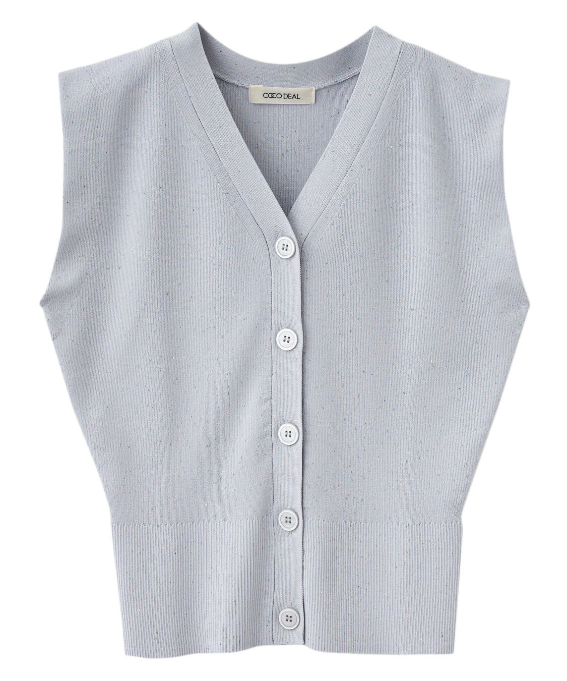 COCO DEAL「スパンコールニットベスト」|ニット・セーター|