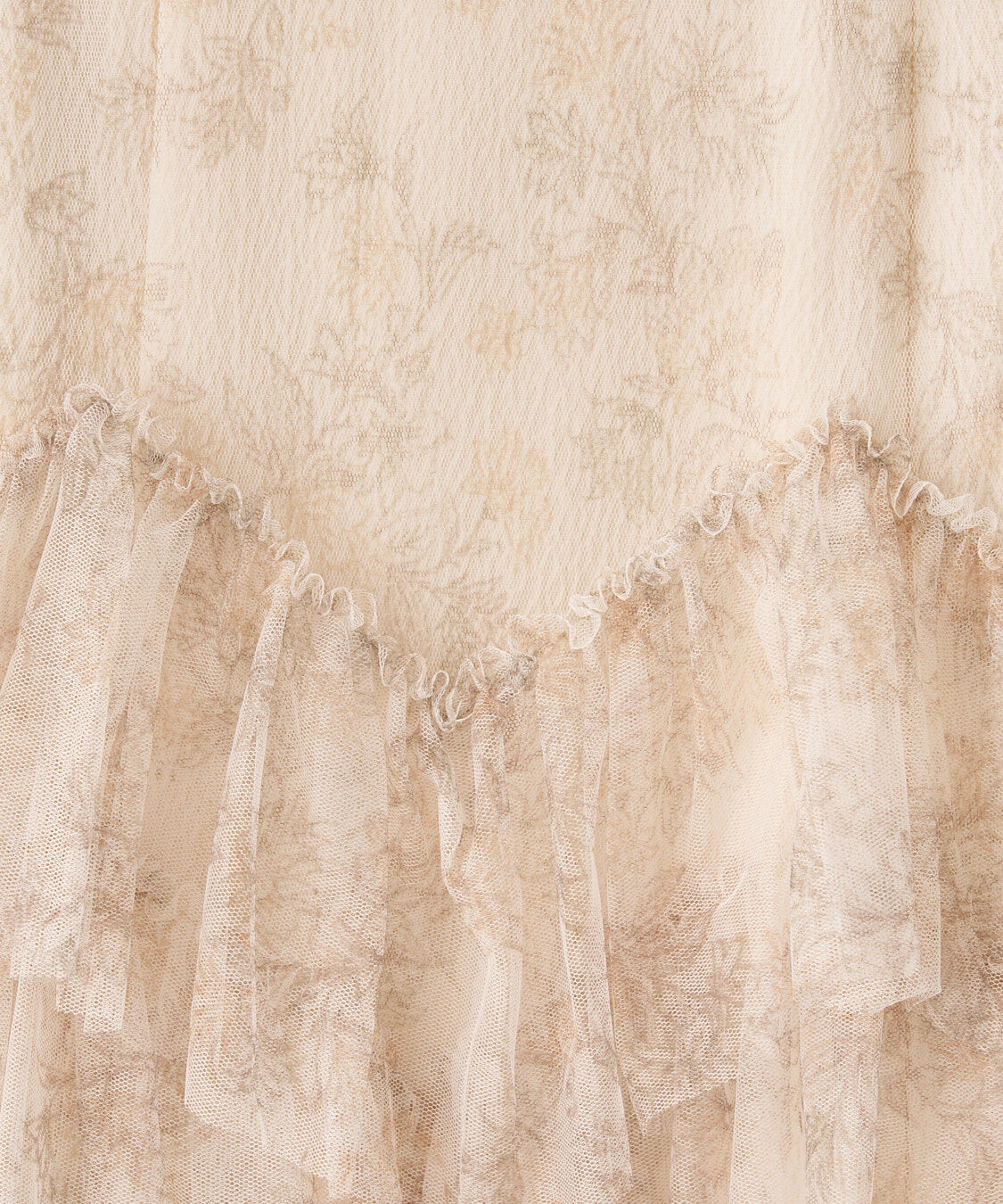 COCO DEAL「ラインフラワーチュールフリルワンピース」|ワンピース|