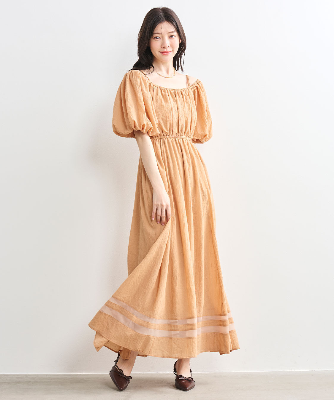 COCO DEAL「バルーンスリーブオフショルワンピース」|ワンピース|