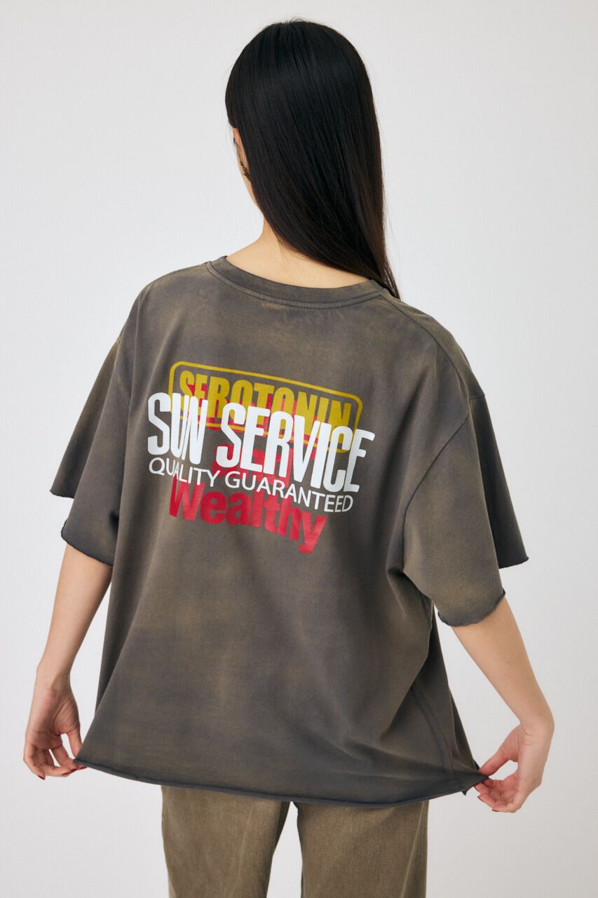 MOUSSY「DAMAGED BACK LOGO Tシャツ」|Tシャツ・カットソー|