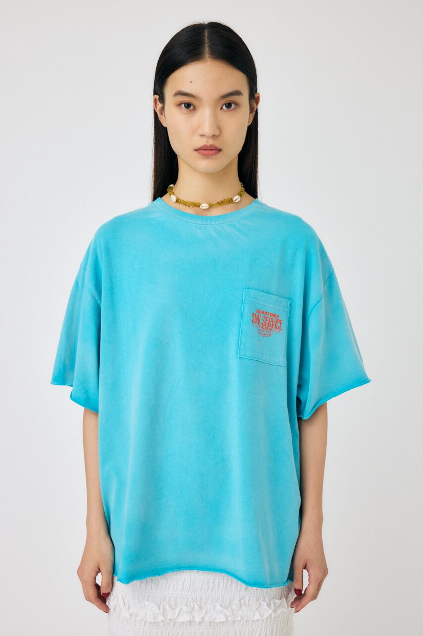 MOUSSY「DAMAGED BACK LOGO Tシャツ」|Tシャツ・カットソー|