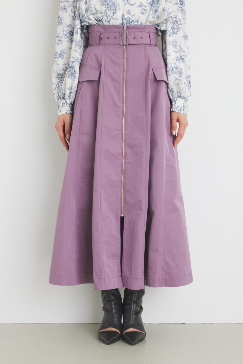 rienda「ハイウエストトレンチフレアSK」|スカート|