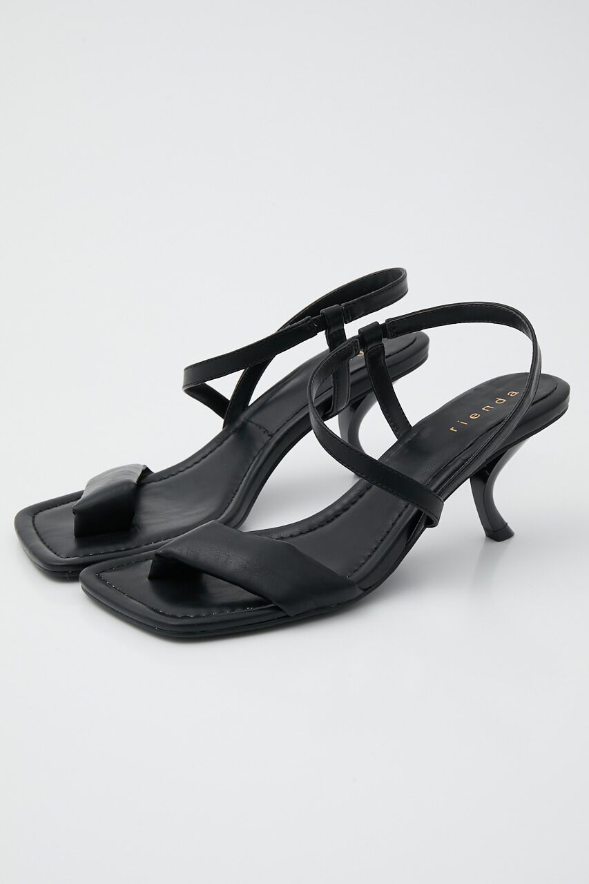 rienda「デザインヒールトングサンダル」|サンダル|