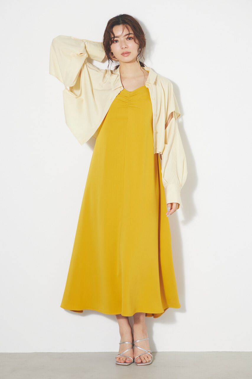 rienda「クロップドSH TOP」|シャツ・ブラウス|