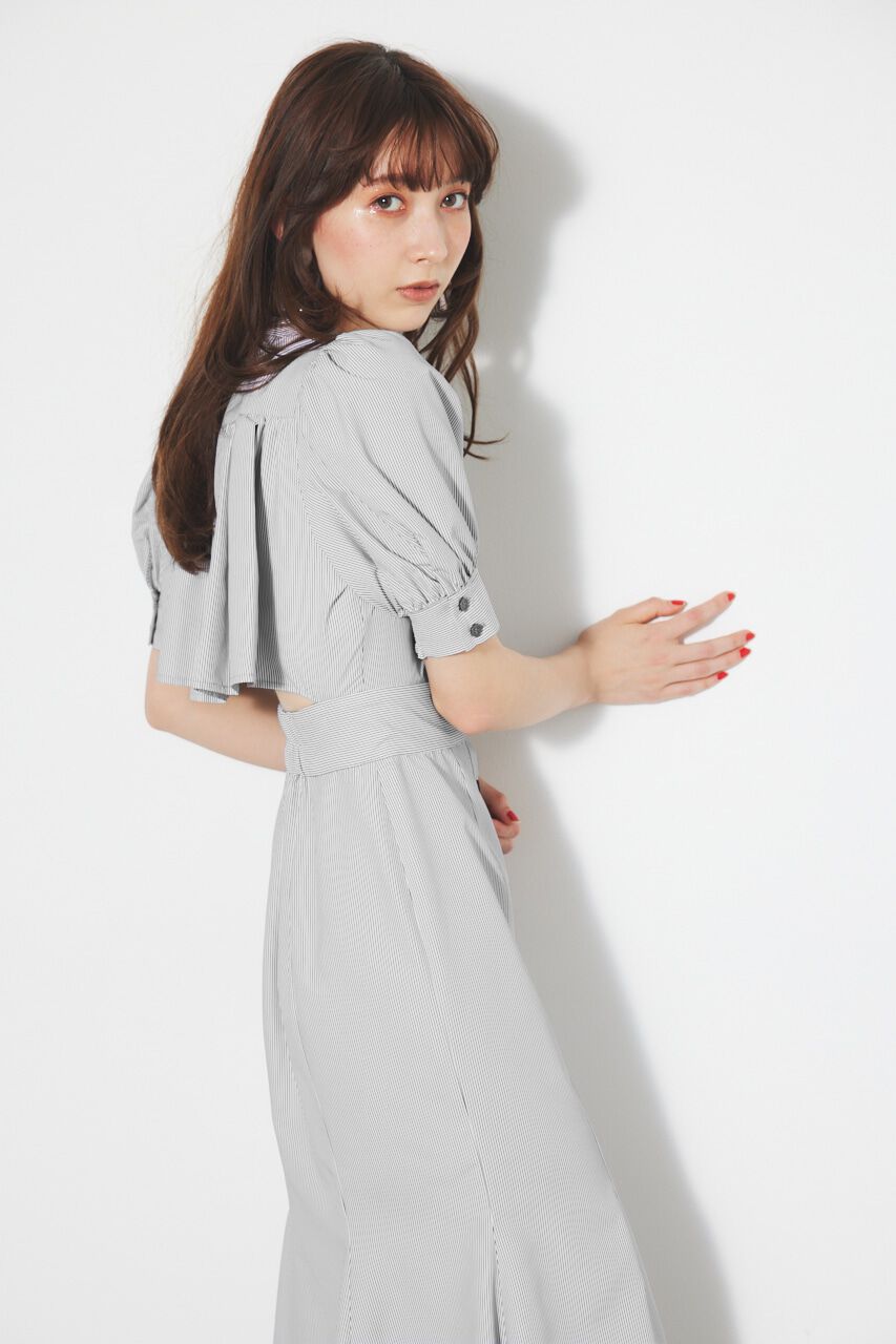 rienda「バックフリルオープンマーメイドOP」|ワンピース|