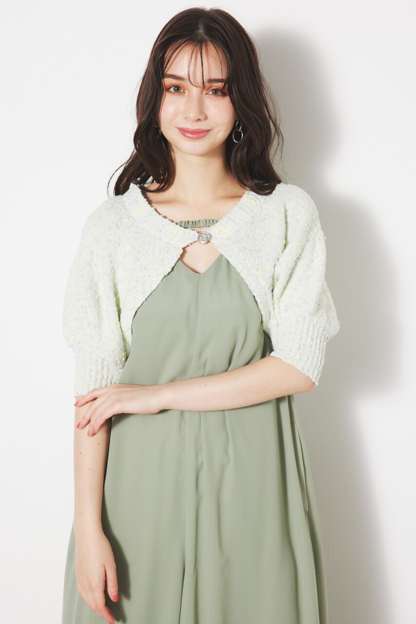 rienda「2WAYクロップドボレロKnit CD」|カーディガン|