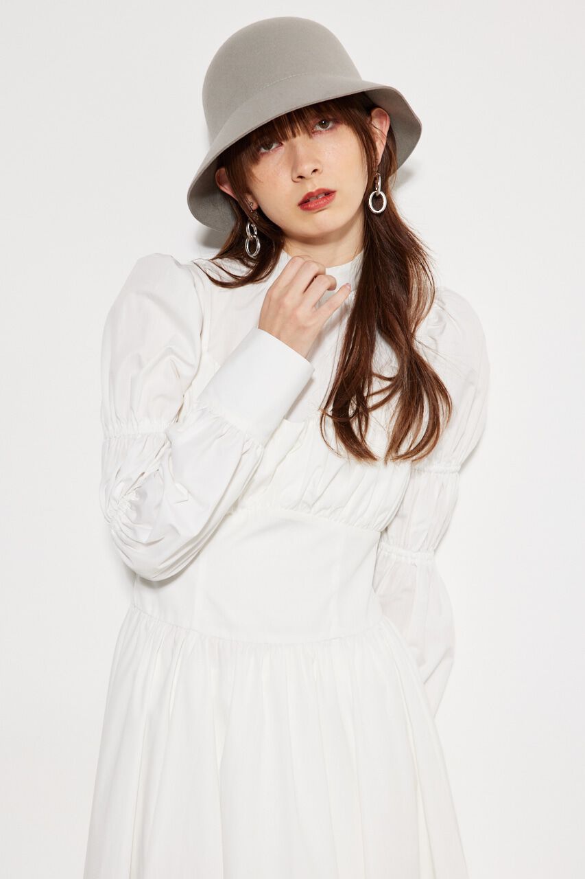 rienda「ビスチェディテールギャザーフレアOP」|ワンピース|